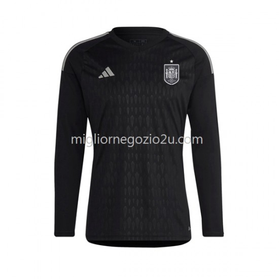 Maglia Spagna Portiere Uomo Casa Divisa 2022 Manica Lunga