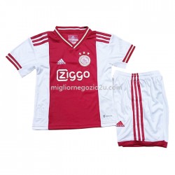 Maglia AFC Ajax Bambino Casa Divisa 2022-2023 Manica Corta