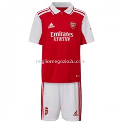 Maglia Arsenal Bambino Casa Divisa 2022-2023 Manica Corta