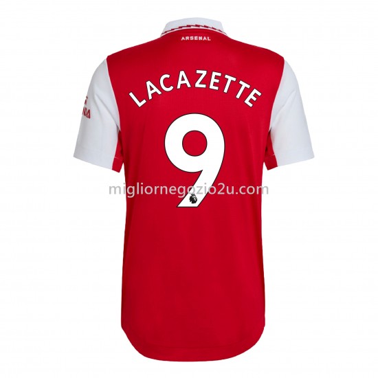 Maglia Arsenal Lacazette 9 Casa Divisa 2022-2023 Manica Corta