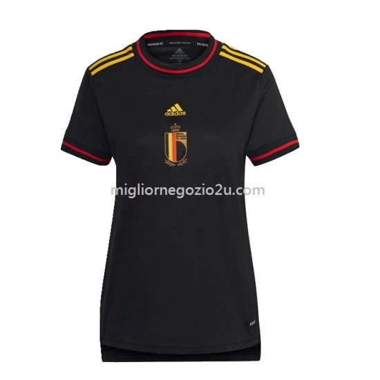 Maglia Belgio Donna Casa Divisa 2022 Manica Corta