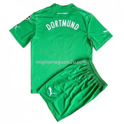Maglia Borussia Dortmund Bambino Trasferta Divisa 2022-2023 Manica Corta