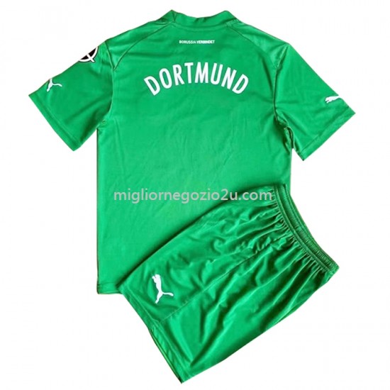 Maglia Borussia Dortmund Bambino Trasferta Divisa 2022-2023 Manica Corta