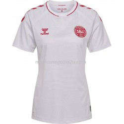 Maglia Danimarca Donna Trasferta Divisa 2022 Manica Corta