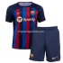Maglia FC Barcelona Bambino Casa Divisa 2022-2023 Manica Corta