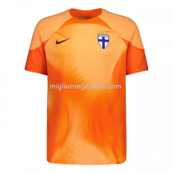 Maglia Finlandia Portiere Casa Divisa 2022 Manica Corta