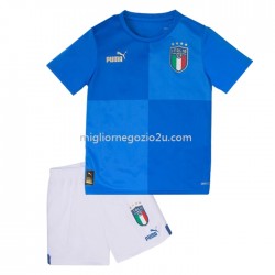 Maglia Italia Bambino Casa Divisa 2022 Manica Corta