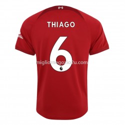 Maglia Liverpool Thiago 6 Casa Divisa 2022-2023 Manica Corta
