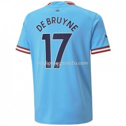 Maglia Manchester City De Bruyne 17 Casa Divisa 2022-2023 Manica Corta
