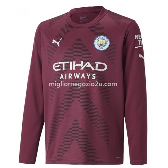 Maglia Manchester City Portiere Casa Divisa 2022-2023 Manica Lunga