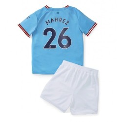 Maglia Manchester City Mahrez 26 Bambino Casa Divisa 2022-2023 Manica Corta