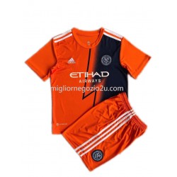Maglia New York City Bambino Trasferta Divisa 2022-2023 Manica Corta