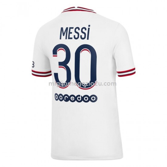 Maglia Paris Saint-Germain Lionel Messi 30 Quarta Divisa 2021-2022 Manica Corta