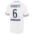 Maglia Paris Saint-Germain Marco Verratti 6 Quarta Divisa 2021-2022 Manica Corta