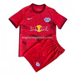 Maglia RB Leipzig Bambino Trasferta Divisa 2022-2023 Manica Corta
