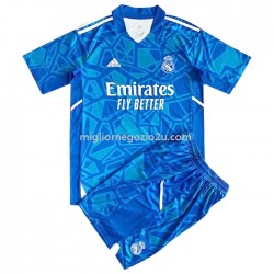 Maglia Real Madrid Portiere Bambino Casa Divisa 2022-2023 Manica Corta