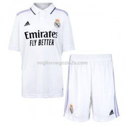Maglia Real Madrid Bambino Casa Divisa 2022-2023 Manica Corta