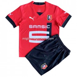 Maglia Stade Rennais Bambino Casa Divisa 2022-2023 Manica Corta