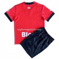 Maglia Stade Rennais Bambino Casa Divisa 2022-2023 Manica Corta