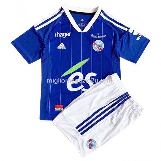 Maglia Strasbourg Bambino Casa Divisa 2022-2023 Manica Corta