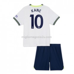 Maglia Tottenham Hotspur Harry Kane 10 Bambino Casa Divisa 2022-2023 Manica Corta