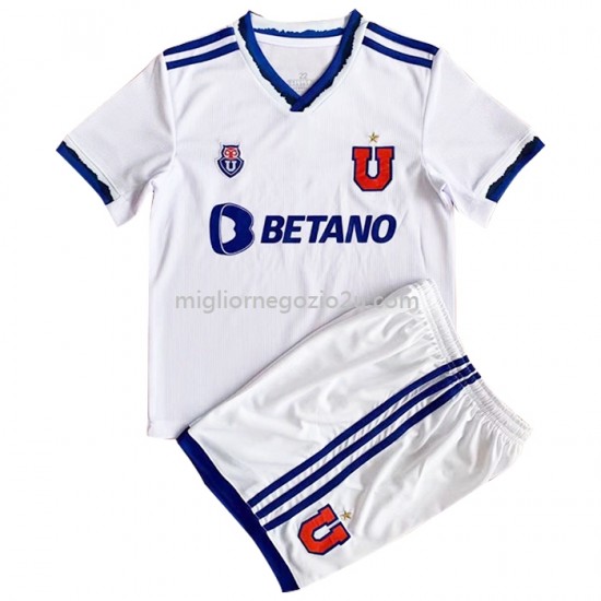 Maglia Universidad de Chile Bambino Trasferta Divisa 2022 Manica Corta