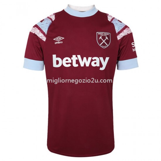 Maglia West Ham United Casa Divisa 2022-2023 Manica Corta