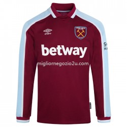 Maglia West Ham United Casa Divisa 2021-2022 Manica Lunga