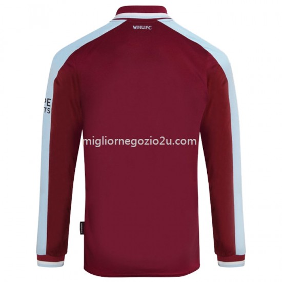 Maglia West Ham United Casa Divisa 2021-2022 Manica Lunga