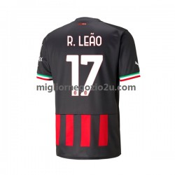 Maglia AC Milan Rafael Leao 17 Uomo Casa Divisa 2022-2023 Manica Corta