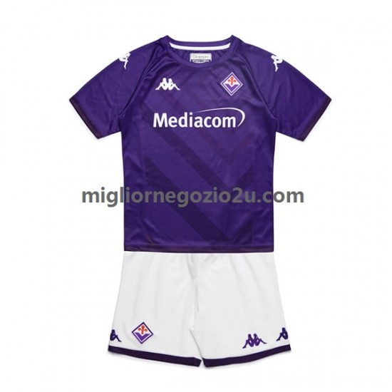 Maglia ACF Fiorentina Bambino Casa Divisa 2022-2023 Manica Corta