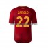 Maglia AS Roma Zaniolo 22 Uomo Casa Divisa 2022-2023 Manica Corta