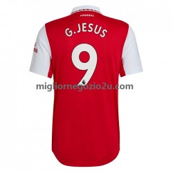 Maglia Arsenal Gabriel Jesus 9 Uomo Casa Divisa 2022-2023 Manica Corta