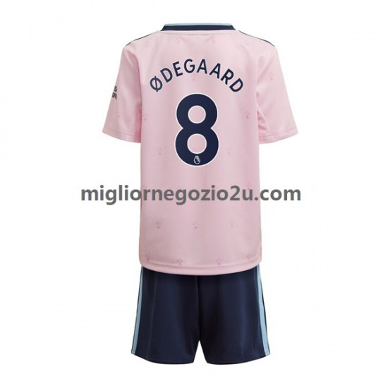 Maglia Arsenal Odegaard 8 Bambino Terza Divisa 2022-2023 Manica Corta
