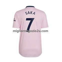 Maglia Arsenal Saka 7 Uomo Terza Divisa 2022-2023 Manica Corta