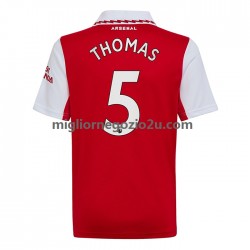 Maglia Arsenal Thomas Partey 5 Uomo Casa Divisa 2022-2023 Manica Corta