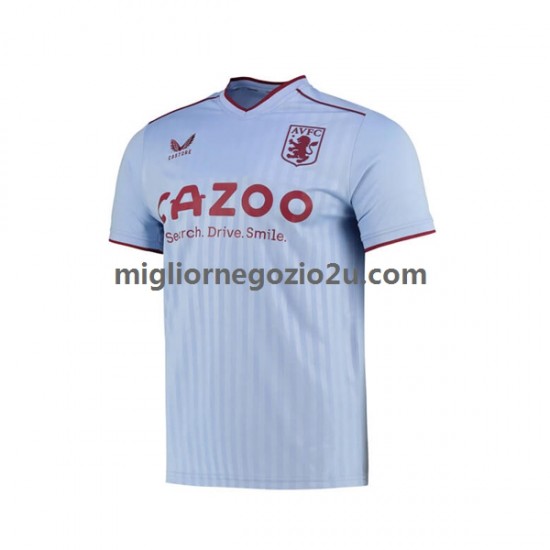 Maglia Aston Villa Uomo Trasferta Divisa 2022-2023 Manica Corta