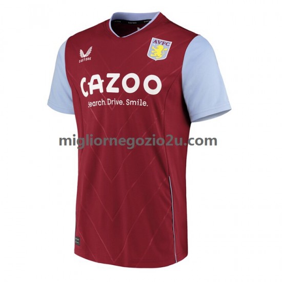 Maglia Aston Villa Uomo Casa Divisa 2022-2023 Manica Corta