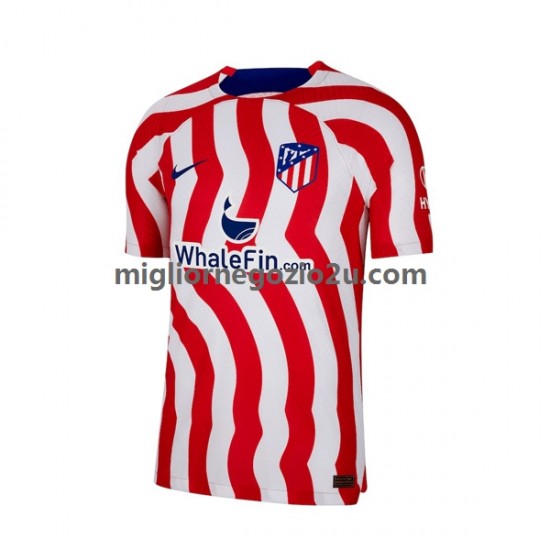 Maglia Atlético Madrid Uomo Casa Divisa 2022-2023 Manica Corta