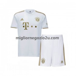 Maglia FC Bayern München Bambino Trasferta Divisa 2022-2023 Manica Corta