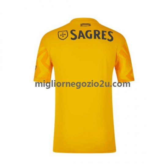 Maglia Benfica Uomo Trasferta Divisa 2022-2023 Manica Corta