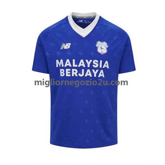 Maglia Cardiff City Uomo Casa Divisa 2022-2023 Manica Corta