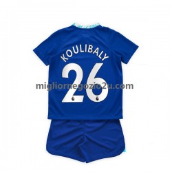 Maglia Chelsea Kalidou Koulibaly 26 Bambino Casa Divisa 2022-2023 Manica Corta