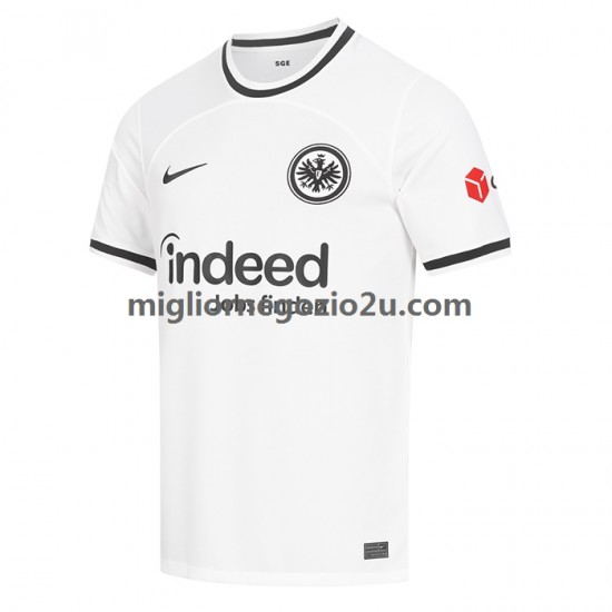 Maglia Eintracht Frankfurt Uomo Casa Divisa 2022-2023 Manica Corta
