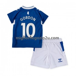 Maglia Everton Gordon 10 Bambino Casa Divisa 2022-2023 Manica Corta