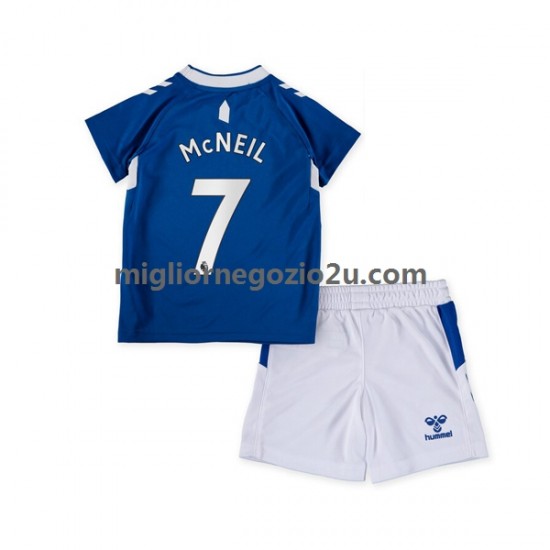 Maglia Everton McNeil 7 Bambino Casa Divisa 2022-2023 Manica Corta