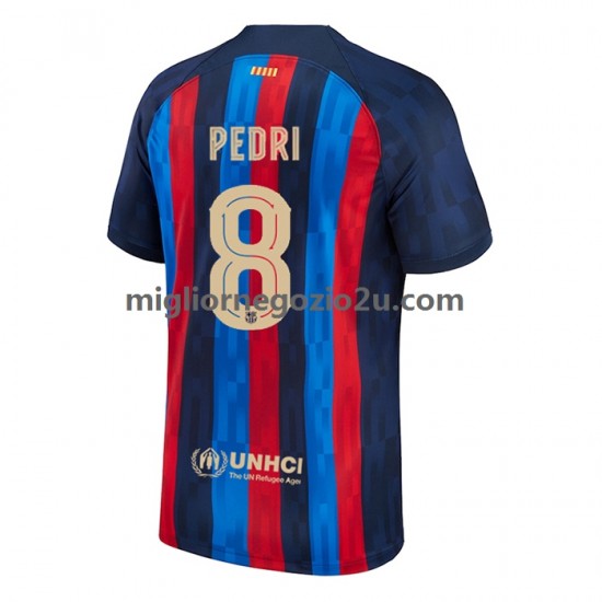 Maglia FC Barcelona Pedri 8 Uomo Casa Divisa 2022-2023 Manica Corta