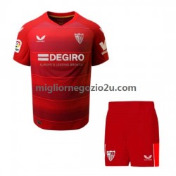 Maglia Sevilla FC Bambino Trasferta Divisa 2022-2023 Manica Corta