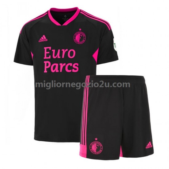 Maglia Feyenoord Rotterdam Bambino Terza Divisa 2022-2023 Manica Corta