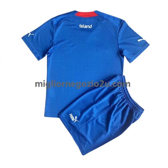 Maglia Islanda Bambino Casa Divisa 2022 Manica Corta